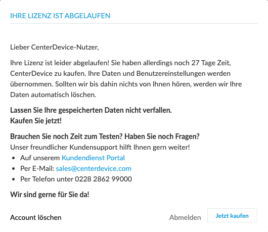 FAQ - Mein Testzeitraum ist abgelaufen und ich konnte noch nicht kaufen. Muss ich jetzt alle Dateien neu hochladen?.png